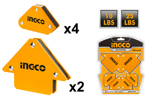 AMWH6001 6PCS MAGNETIC WELDING HOLDER SET