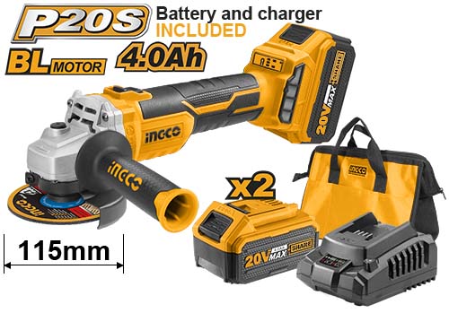 CAGLI11522 20V CORDLESS LI-ION ANGLE GRINDER