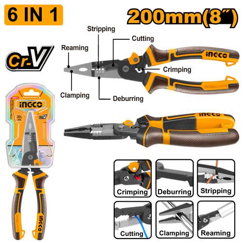 HMFLNP28200 6-in-1 Multi-function long nose pliers
