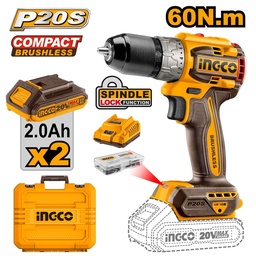 [CDLI20602] CDLI20602 20V LI-ION CORDLESS BRUSHLESS DRILL 60Nm