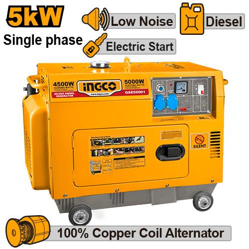 GSE50001 SILENT DIESEL GENERATOR 5KW