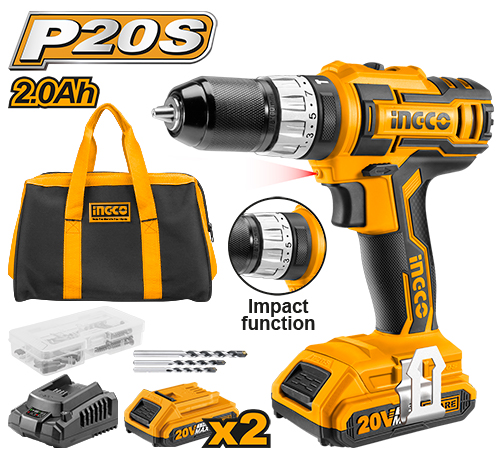 CIDLI2002 20V LI-ION CORDLESS IMPACT DRILL 45Nm
