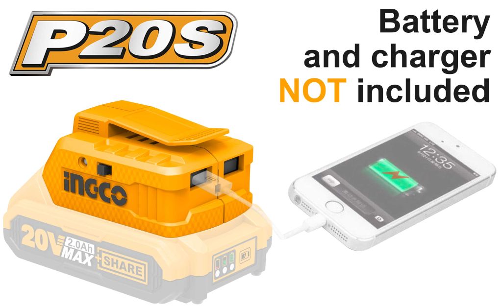 CUCLI2001 20V CORDLESS LI-ION A-USB CHARGER