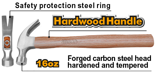 HCH0416 CLAW HAMMER 16oz.