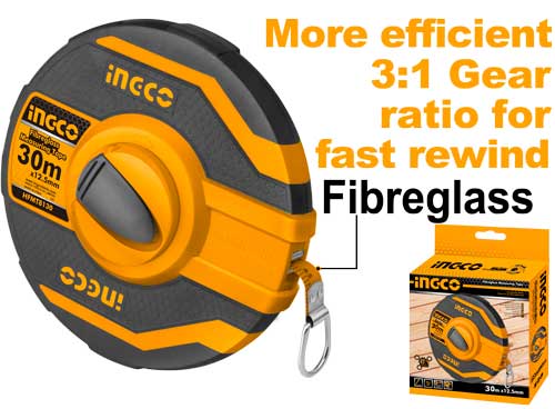 HFMT8130 FIBREGLASS MEASURING TAPE 30M