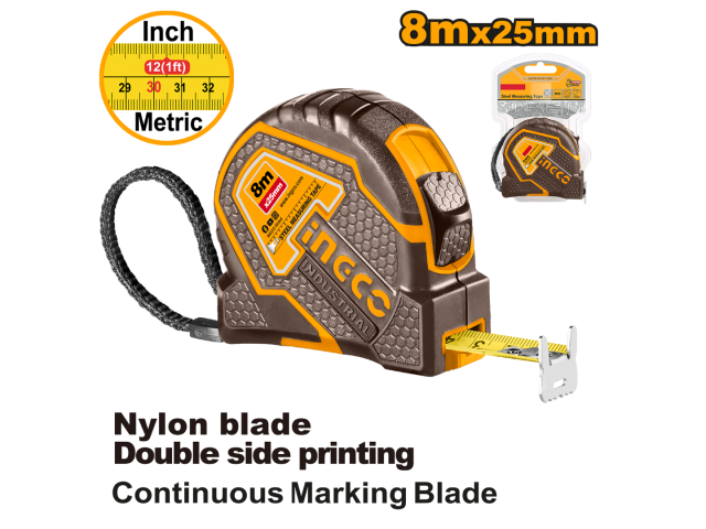 HSMT8808 STEEL MEASURING TAPE 8M