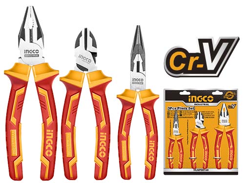 HIKPS28318 3PCS INSULATED PLIERS SET