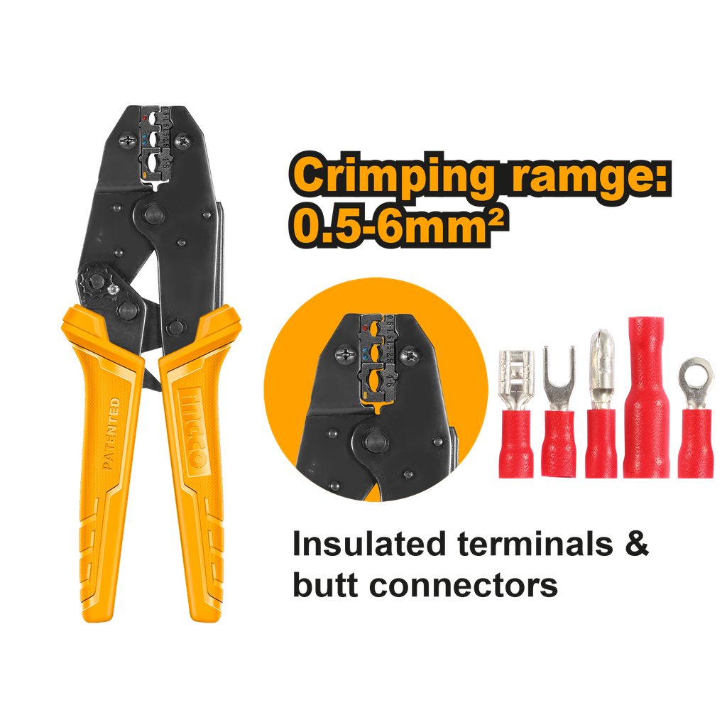 HRCPJ0506 RATCHET CRIMPING PLIER 9"