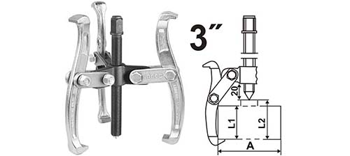 HGP08033 3 JAWS GEAR PULLER 3"