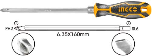 AKISD0201 2 IN 1 SCREWDRIVER SET