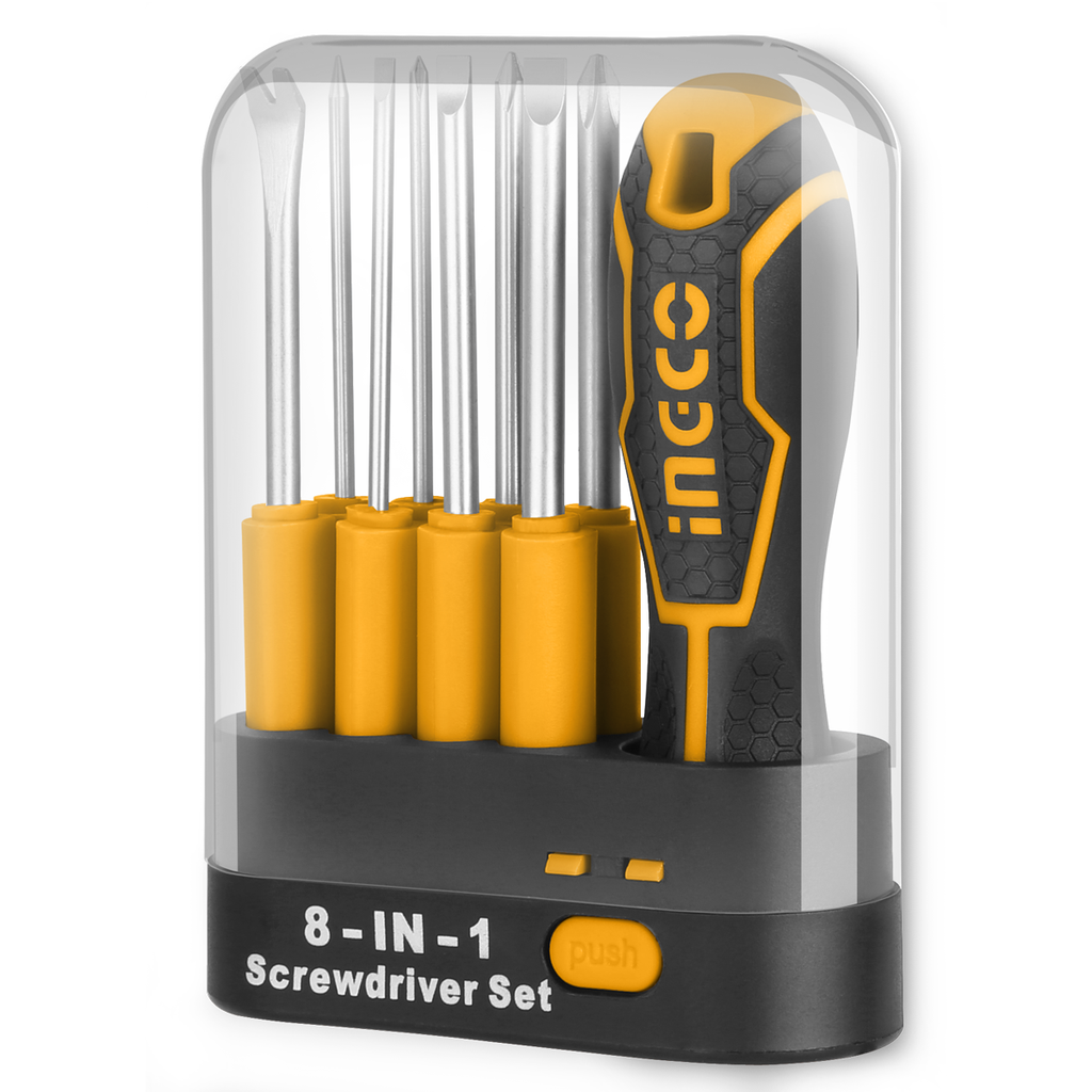 AKISD0901 9PCS INTERCHANGEABLE SCREWDRIVER SET
