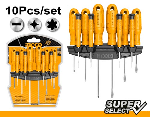 HKSD1058 10PCS SCREWDRIVER AND PRECISION SCREWDRIVER SET