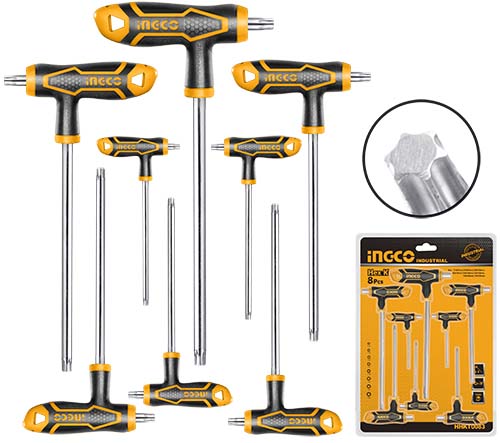 HHKT8083  9 PCS T-HANDLE HEX WRENCH SET