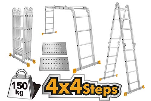 HLAD04441 MULTIPURPOSE ALUMINUM LADDER