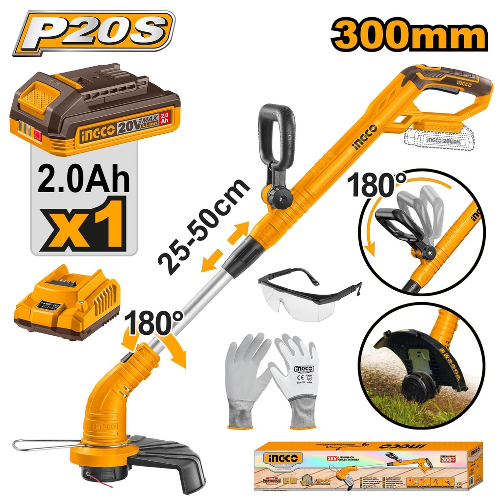 CGTLI20301 LI-ION CORDLESS GRASS TRIMMER 20V