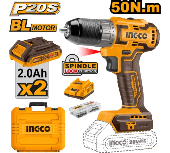 CIDLI20508 20V CORDLESS BRUSHLESS IMPACT DRILL 50Nm