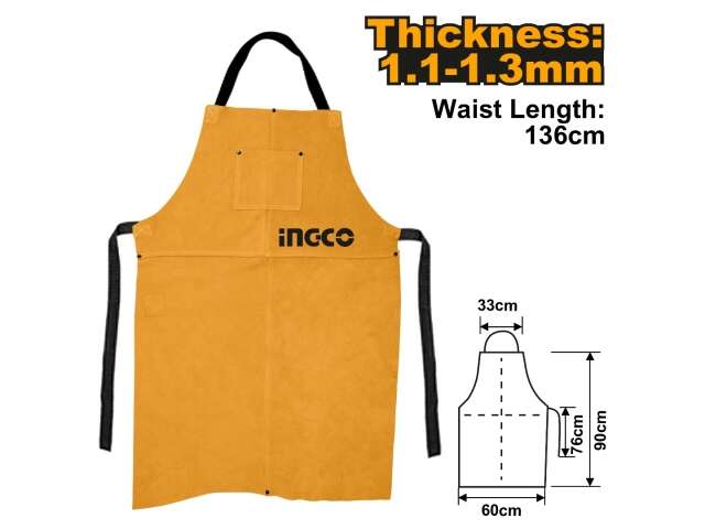 HGVA03 LEATHER WELDING APRON