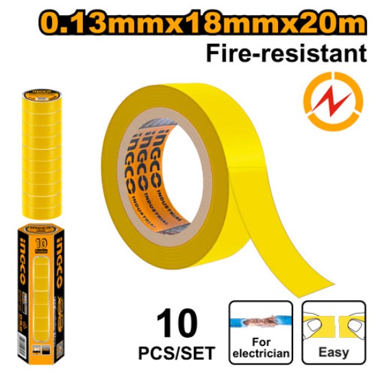 HPET1011 PVC INSULATING TAPE YELLOW