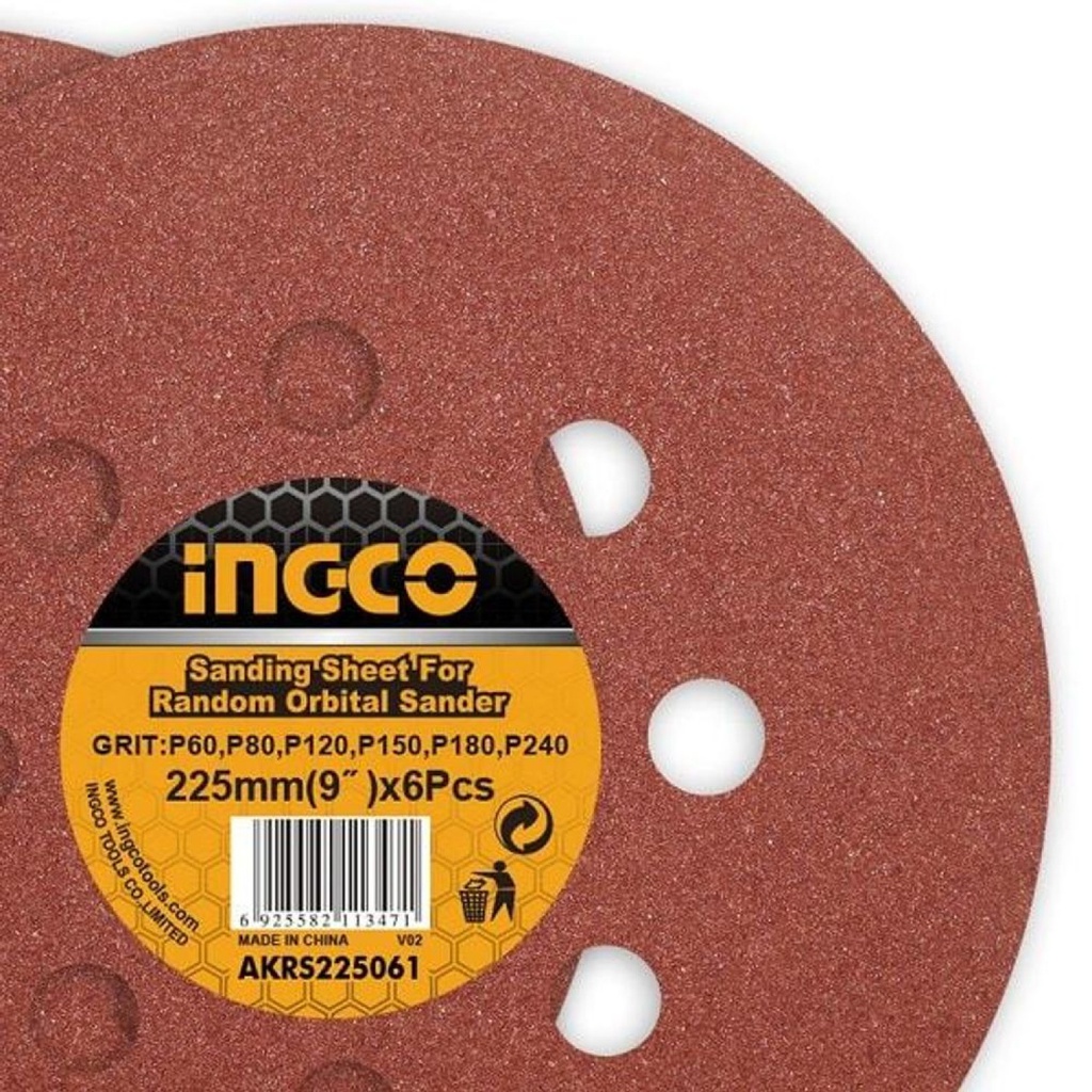 AKRS225061-P60 Sanding Sheet For Random Orbital Sander