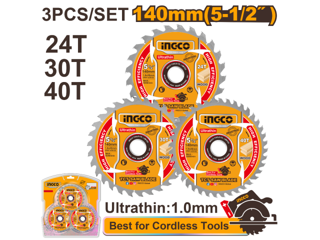 TSB4003 Ultra-Thin TCT Saw Blade Set