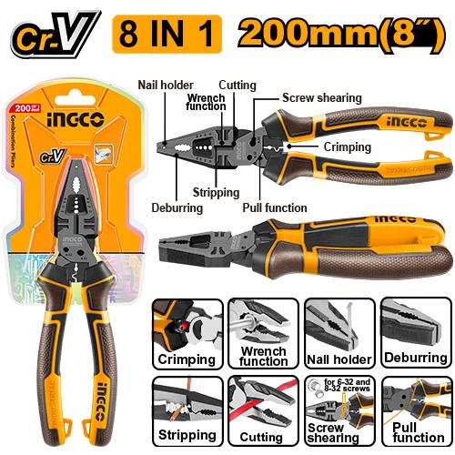 HMFCP28200 8 IN 1 MULTI-FUNCTION COMBINATION PLIERS