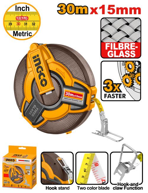 HFMT1830 FIBREGLASS MEASURING TAPE 30m