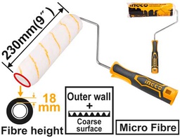 [HRHT042302D] HRHT042302D CYLINDER BRUSH 9"