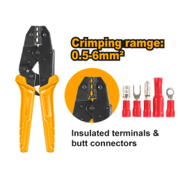 [HRCPJ0506] HRCPJ0506 RATCHET CRIMPING PLIER 9"