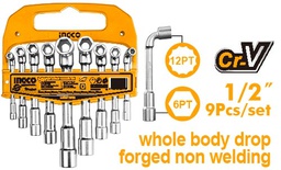 [LASWT0901] LASWT0901 L-ANGLED SOCKET WRENCH 9PC SET
