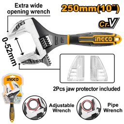 [HADWG0810] HADWG0810 2 IN 1 ADJUSTABLE WRENCH 10"
