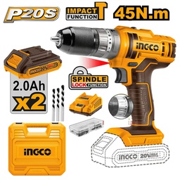 [CIDLI201452] CIDLI201452 20V LI-ION CORDLESS IMPACT DRILL 45Nm