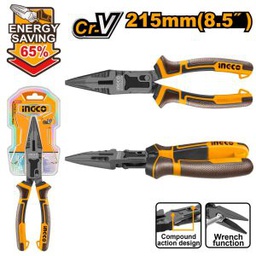 [HCLNP58200] HCLNP58200 COMPOUND ACTION LONG NOSE PLIERS 8.5"