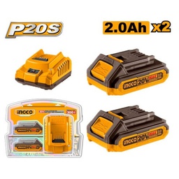 [FBCPK1222] FBCPK1222 20V LI-ION BATTERY AND CHARGER KIT 2.0Ah