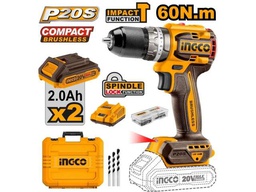 [CIDLI20602] CIDLI20602 20V LI-ION CORDLESS BRUSHLESS IMPACT DRILL 60Nm