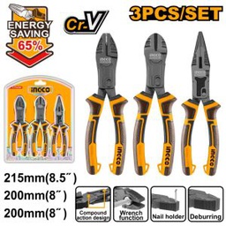 [HKCPS5831] HKCPS5831 3PCS COMPOUND ACTION PLIERS SET