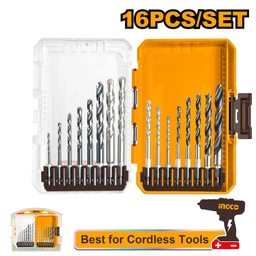 [AKDL11606] AKDL11606 16 PCS METAL, MULTIFUNCTION DRILL, AND WOOD DRILL BITS SET