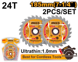 [TSB1853] TSB1853 ULTRA-THIN TCT SAW BLADE SET 185MM 24T
