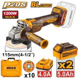 [CAGLI2211532] CAGLI2211532 CORDLESS LITHIUM-ION ANGLE GRINDER 20V